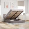Ottoman Bed Frame - Maison Exclusive - 140 X 190 Cm - Taupe Fabric - Hydraulic Storage