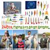Advent Calendar Fishing Lure Christmas Countdown - 24 Days Fishing Bait Set for Adult Men Teen Boys - 2025 Xmas Surprise Gifts