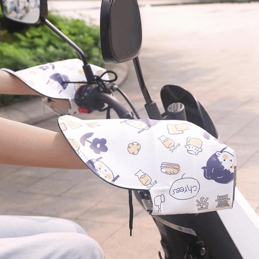 Waterproof Motorcycle Handlebar Gloves Breathable Scooter Sunshade Cover  Electric Vehicle