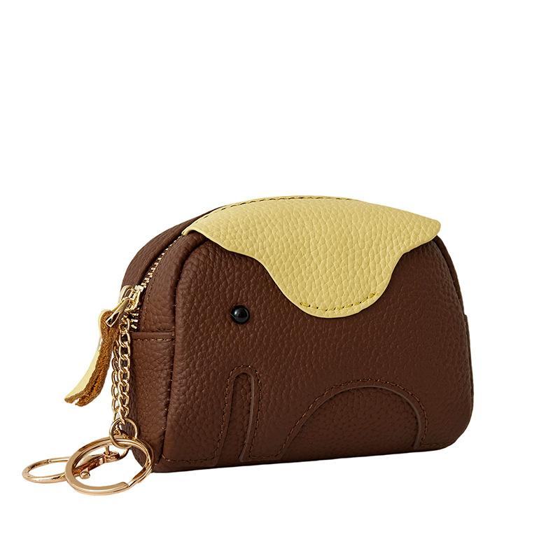 Change bag, women's baby elephant, light wallet, premium sense card bag, multi-card ID mini storage bag.