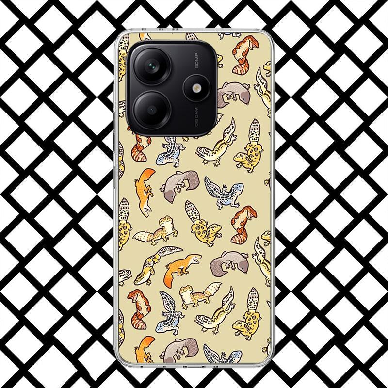 Lizards Geckos Phone Case for Xiaomi Redmi Note 15 14 14S 13 12 12S 11 Pro Plus 11E 11T 11S 10S 5G Soft Cover Fundas Redmi Note