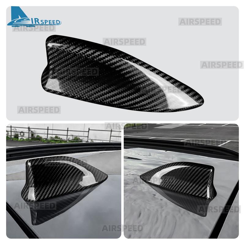 Real Hard Carbon Fiber Car Antenna Shark Fin Cover For Toyota GR Yaris/Yaris Cross 2024 Sticker Accessories
