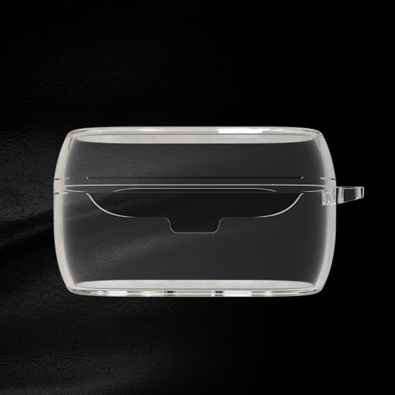 Transparents Earbuds Case Scratch Resistant Silicone Protections Sleeve for 5 with Carabiner Clip