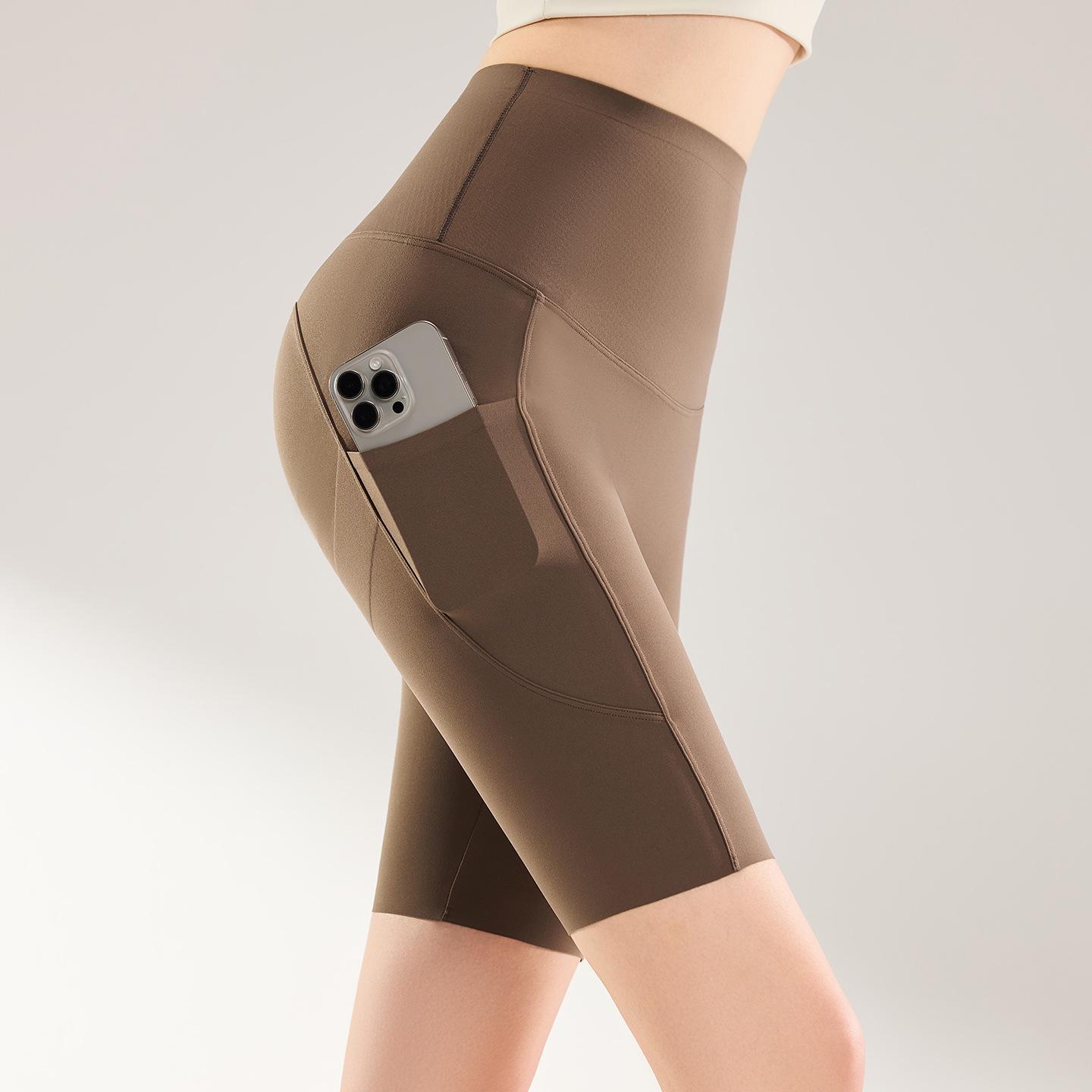 

Женские шорты с высокой талией и контролем живота «Акула» - Летние шорты для йоги и велоспорта с карманом XXL (135-155 jin)