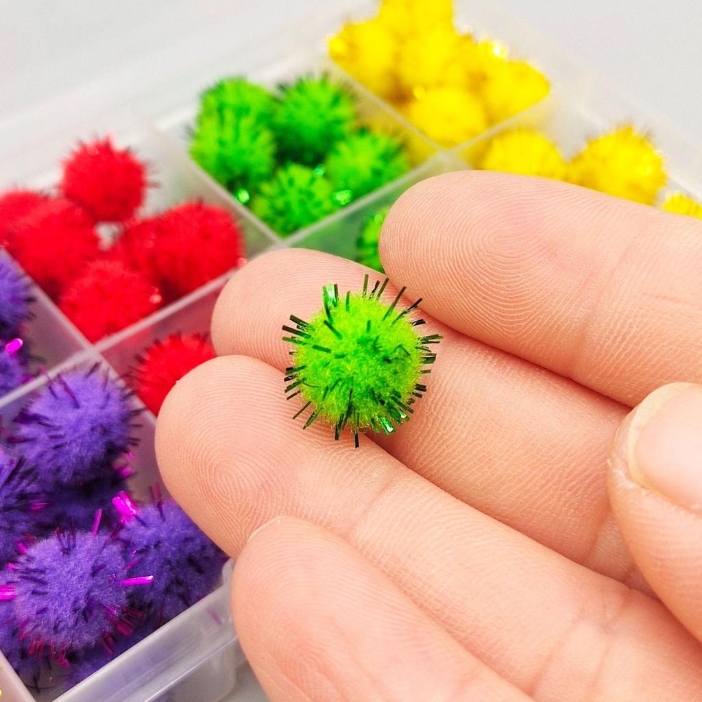 Kylebooker 100 pezzi di materiale per legare le mosche, uova di pesce, uova di pesce, rosso