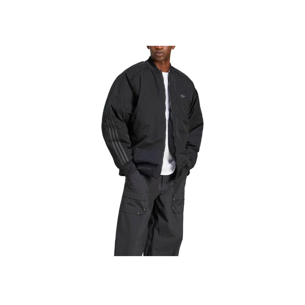 adidas Os Bomber Casual Loose Comfortable Windproof Cotton Jacket Men Jacket Black JC7546