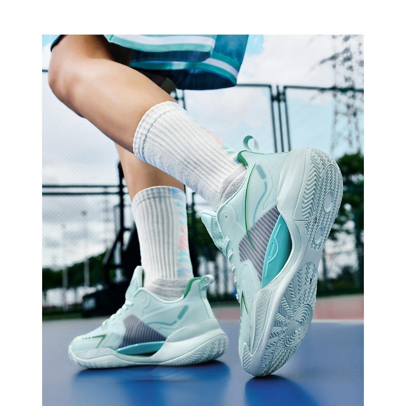 Men's Basketball Comfortable Sneakers Mesh Cushioning Accent Lightweight Sports Shoes