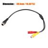 uxcell Car Camera Adapter AV DC Female Connector Wire Surveillance Video Cable Adapter 4