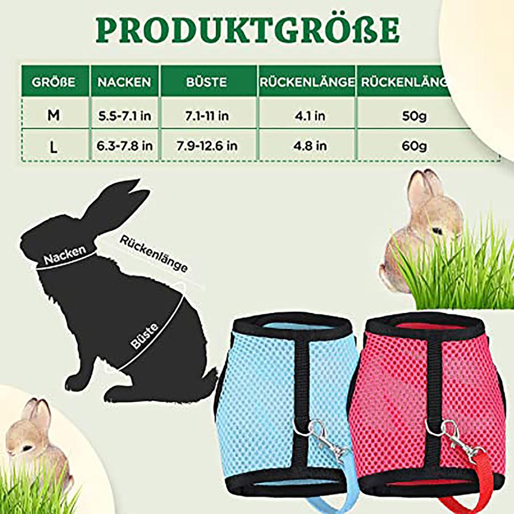 Small Pet  Clothes Ferret Traction Rope Guinea Pig Chest Back Guinea Pig Vest Traction Rope  Rope  Chest Back