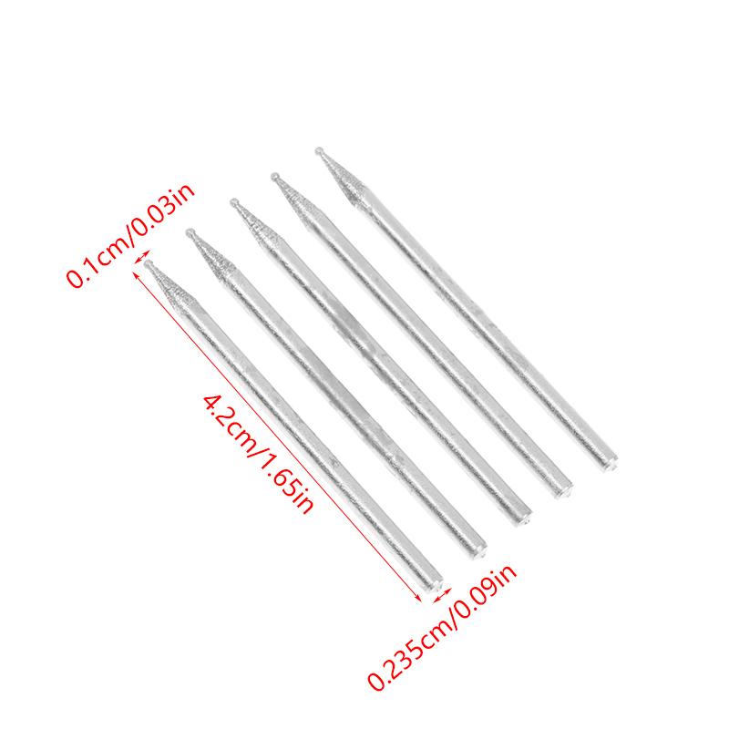

0,5 мм-8 мм Алмазный Круглый Заусенец Шлифовальный Сверло Шлифовальная Головка Хвостовик 2,35 мм Резьба Инструмент для Точной Резьбы Детали Электрической Шлифовальной Машины
