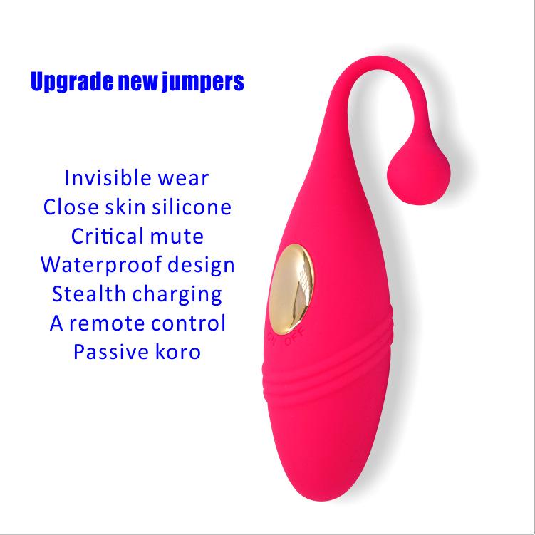 Women's Jumping Egg Vibration Masturbation Device Wireless Remote Control USB Charging Fun Silicone Waterproof Toy Adult Products
