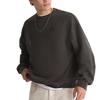 Vans Minimal Logo Crew Neck Knit Sweatshirt Dark Brown VN000T6TEMV