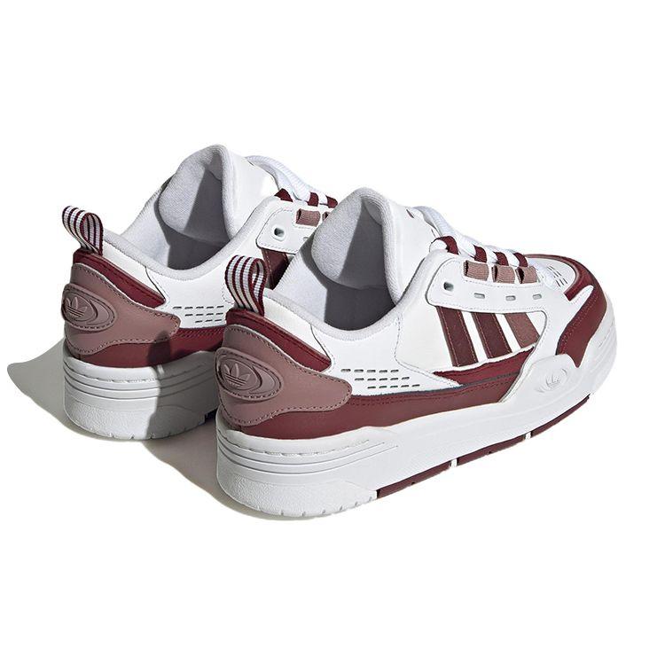 Adidas Originals Adi2000 Leather Casual Slip-Resistant Durable Low-Top Skate Shoes Women Sneakers White Brown Red HQ8653