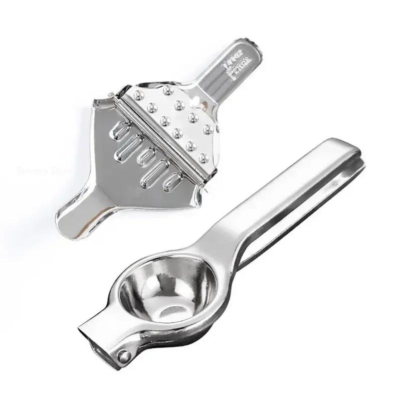 Stainless Steel Lemon Tongs Fruit Juice Squeezer Portable Juicer Orange Citrus Presser Grape Clip Home Kitchen Accessories