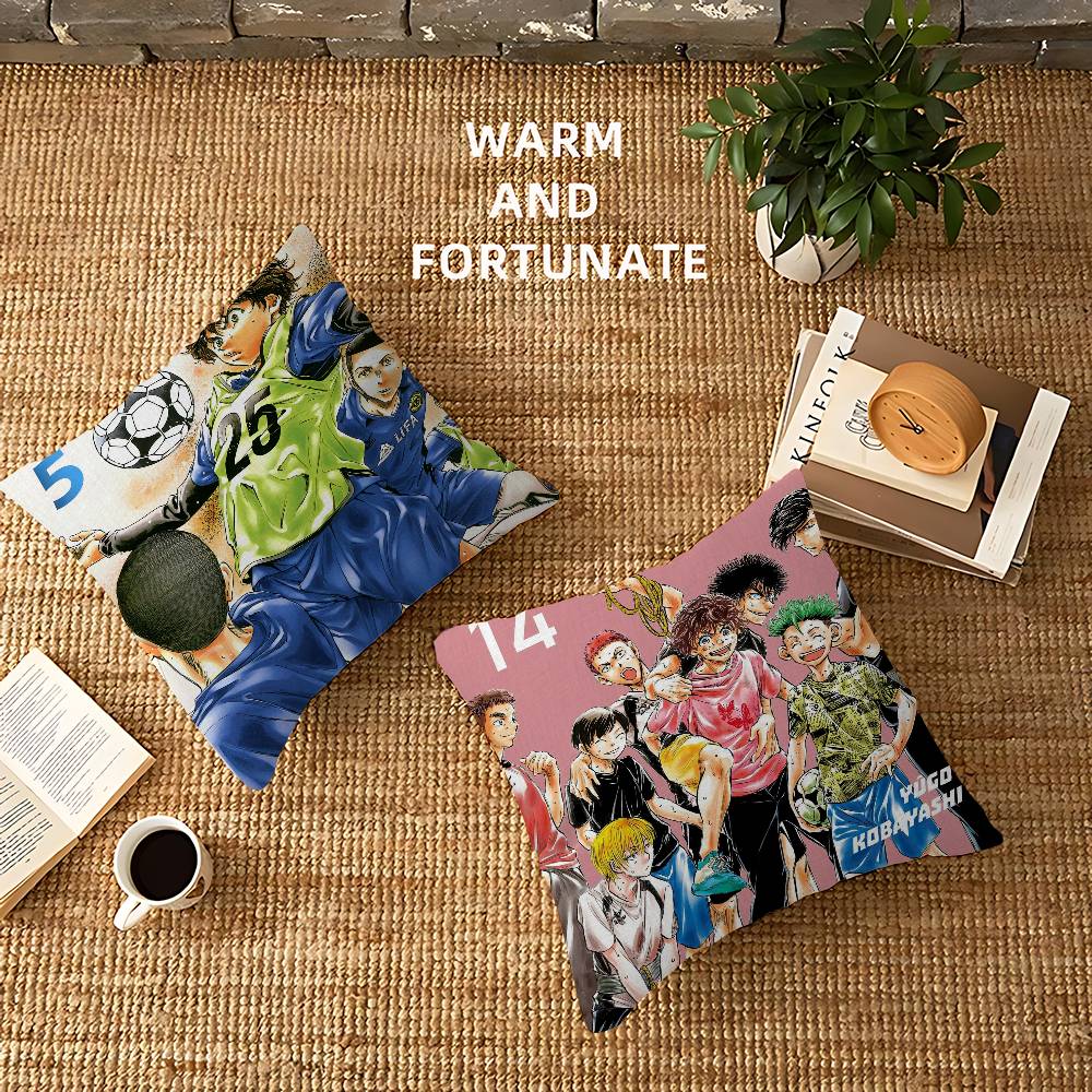 Ao Ashi Anime Cushion Cover Pillow Cover Decor Pillowcase Printed Cushion Case for Couch