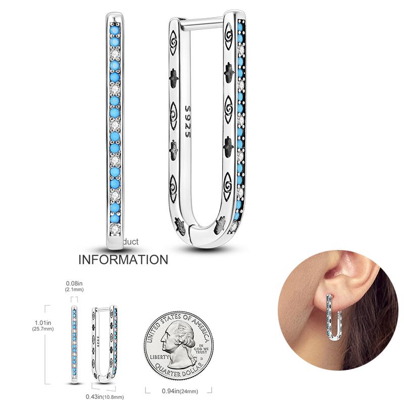 2023 925 Silber Leuchtende Muschel Ohrringe für Damen Pavé CZ Herzform Stern Mond Creolen Verlobung Hochzeitsschmuck