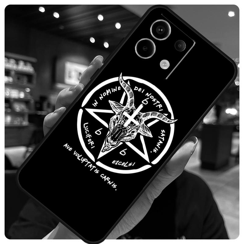 Pentagram 666 Demonic Satanic Case For Xiaomi Redmi Note 12 9 10 11 13 14 Pro 11S 12S Cover For Redmi 13C 12C 10C 14C 15 C