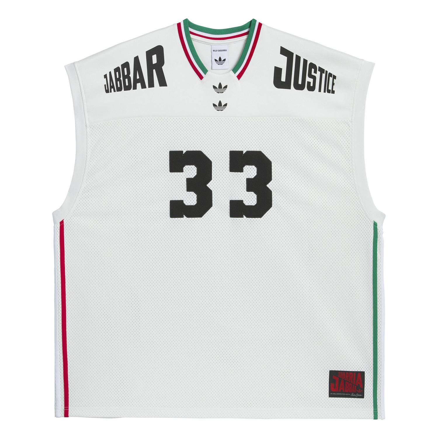 

Adidas Originals X Willy Chavarria Collaboration Ss25 Basketball Logo Fashion Sleeveless Jersey Unisex Tops JV6410 XS