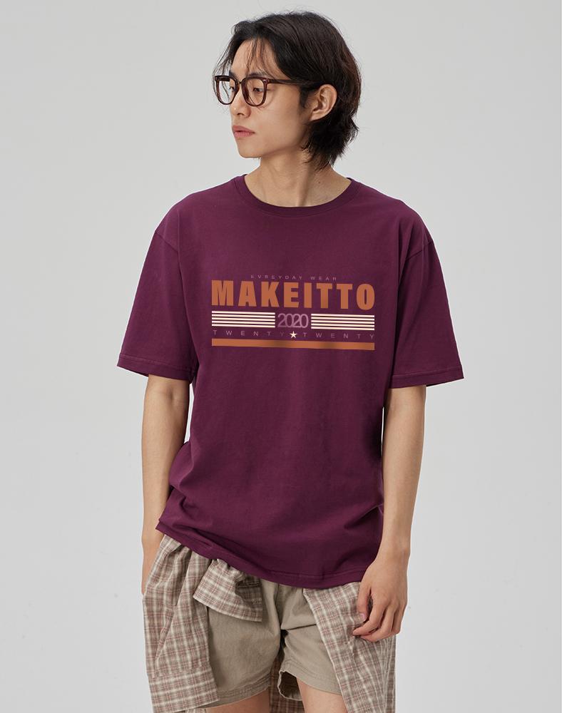 Make It Two [Twenty Twenty] Crew Neck Tee_Wine L