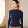 Women's High-Quality Cashmere Knit Base Layer Top - Long Sleeve, Tight-Fit, Warm & Soft Sweater for Autumn/Winter