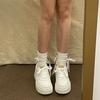 Board shoes student versatile heightening platform white shoes women's casual new spring and summer lightweight retro sports shoes