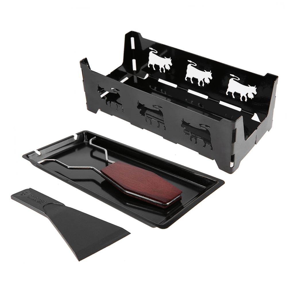 , carbon steel that melts cheese evenly, with wooden handle for comfortable cooking