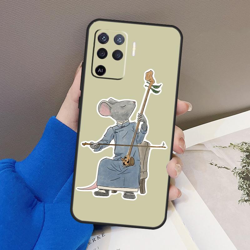 Cute Mouse Axolotl Frog Wizard Case For Oppo A78 A38 A18 A98 A58 A60 A80 A40 A96 A76 A16 A94 A74 A54 A15 A17 A57 A77 A5 Pro