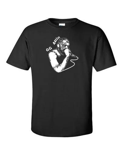 Unisex Short Sleeve Crew Neck Cotton T Shirt Gg Allin M