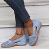 Summer Large Size Casual Sandals Women's Wedge Heel Hollow Solid Color Single Shoes Low Heel Sandals Women