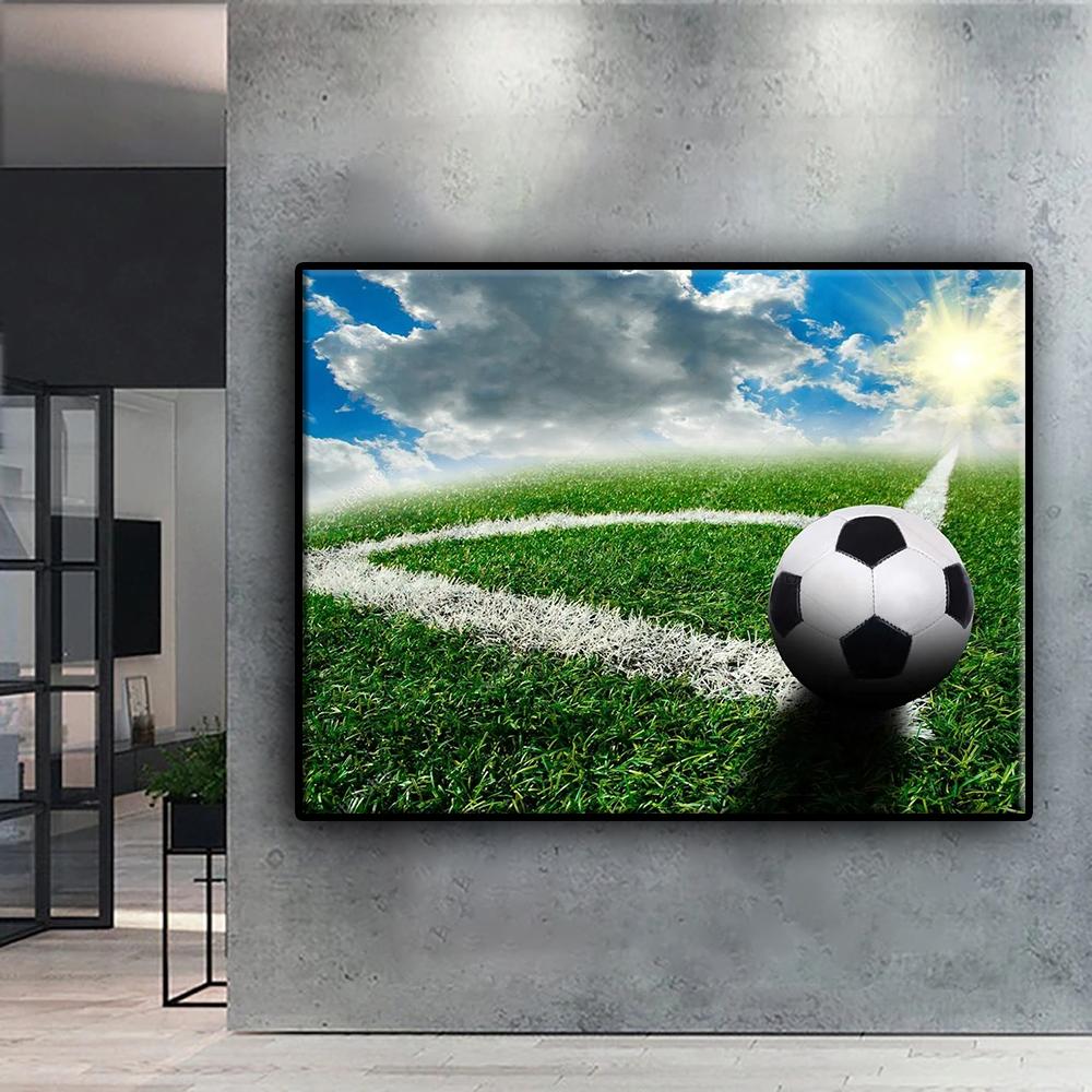 Pictură cu diamant Fotbal Sport Broderie Cusatura de cruce Strass Home Decor