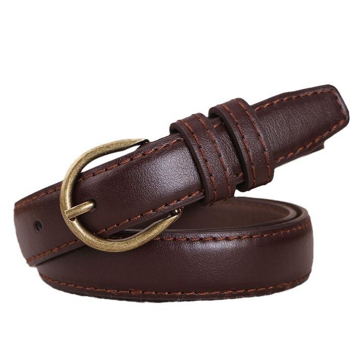 Women's Simple and Fashionable Korean Student Fashion Korean Casual Thin Soft Belt Women's Trendy Trouser Belt Women's Pin Buckle