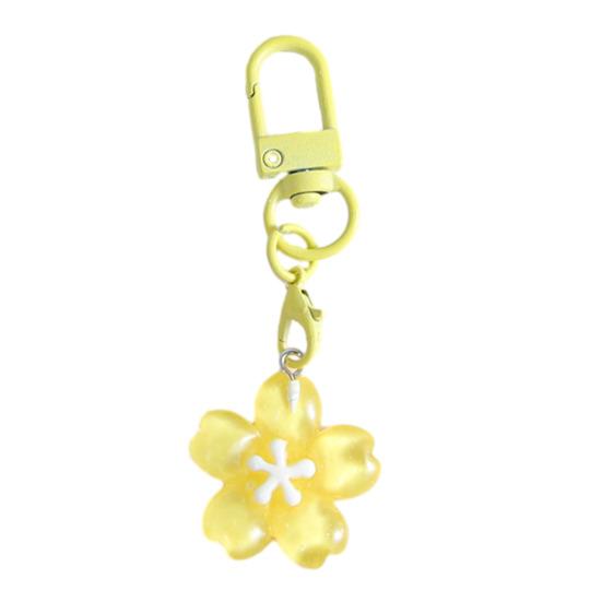 Keychain Pendant Ergonomic Flower Design Key Ring Decorative Key Holder Car Door Backpack Bag Accessory