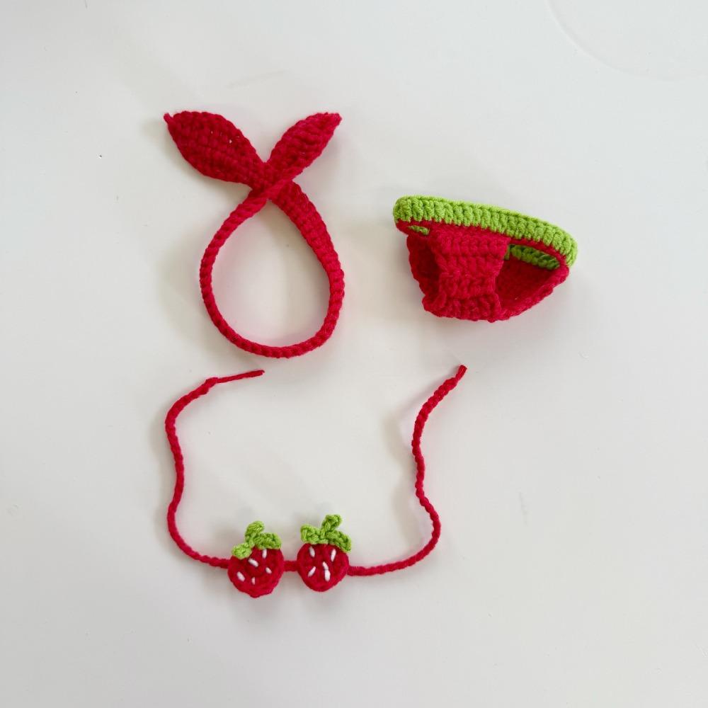 

Бикини Сидящий Лабубу Время Ткани 17см Плюшевые Куклы Одежда Хлопковые Кукольные Аксессуары Strawberry Bikini