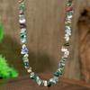 Crushed Crystal Handmade Beaded Necklace - Versatile Spring/Summer Beach Style for Women
