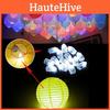 Vibrant Led Balloon Lights For Parties And Events Bullet Head Shaped 10pcs Pack