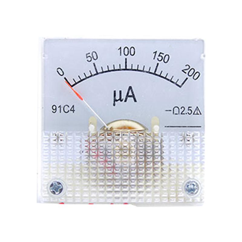 Dc Microammeter 91c4 0-100uA Rectangle Analog Panel Ammeter Gauge Amperemeter Class 2.5 45*45mm