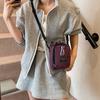 Adjustable Strap Nylon Crossbody Bag Casual Mini Square Bag Simple Mobile Phone Pouch  Male/Female