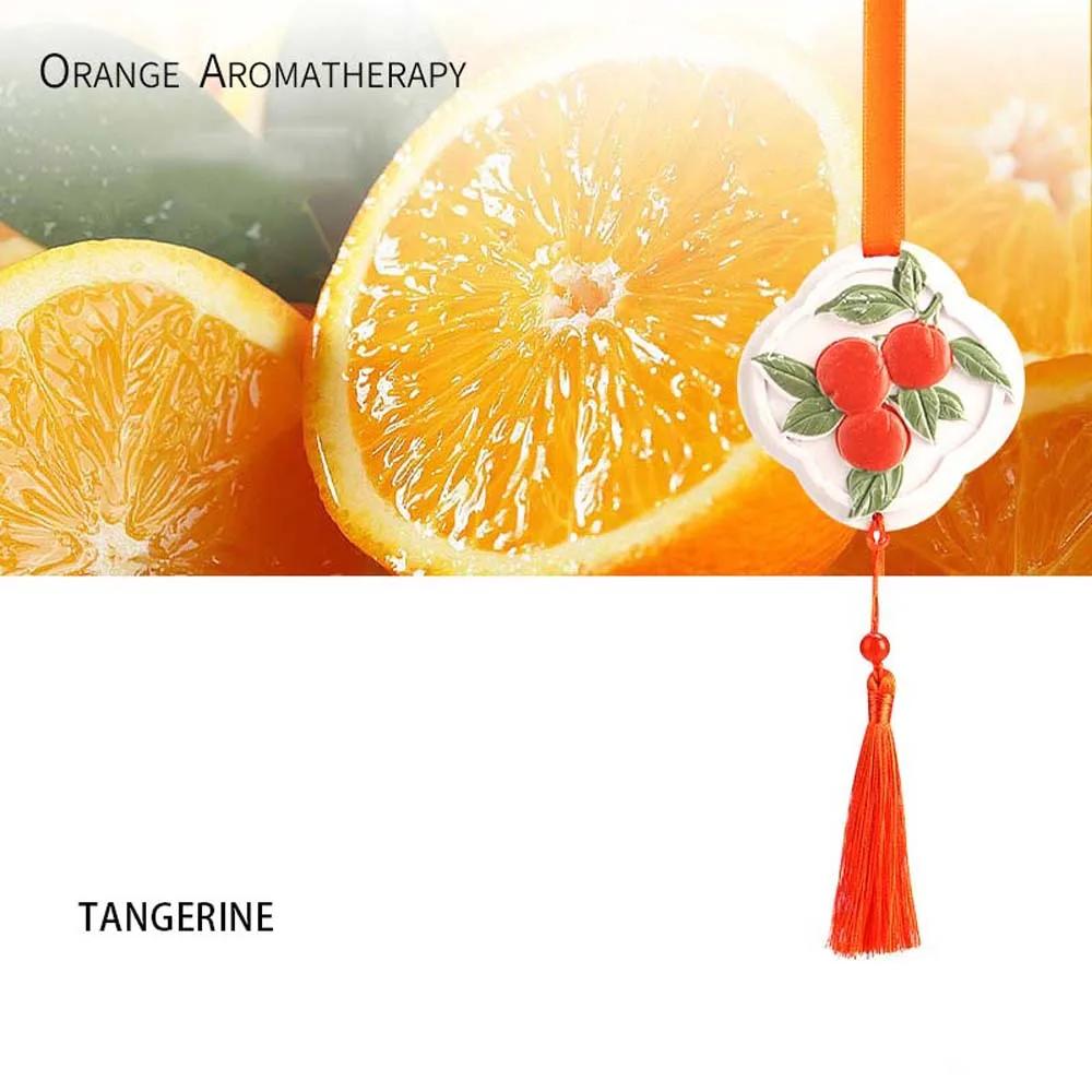 

Ароматизатор-подвеска для автомобиля, гипсовые подвесные украшения, османтус, гардения, таблетки с ароматом апельсина мандариновый