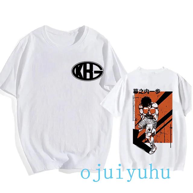 Hajime No Ippo Hip Hop EU Size TShirt Anime Harajuku Tee Tops Men Women Makunouchi Takamura T-Shirt KGB Y2k Manga Tshirt Clothes