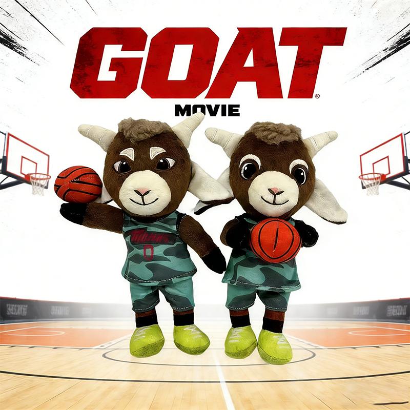 24CM New Goat Movie Plush Toys Cute Collector Cartoon Anime Movie Animal Figure Peripheral Accessories Doll Kid Teens Lover Gift