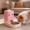 Large Capacity Cat Automatic Feeder Durable Cartoon Shape Cat Food Dispenser Anti Spill Plastic Dog Feeder Multi Pet Household