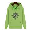Vintage Evil Dragon Compass Totem Print Hoodie Dark Style Casual Loose Hooded Jacket for Men and Women, Spring and Autumn Version