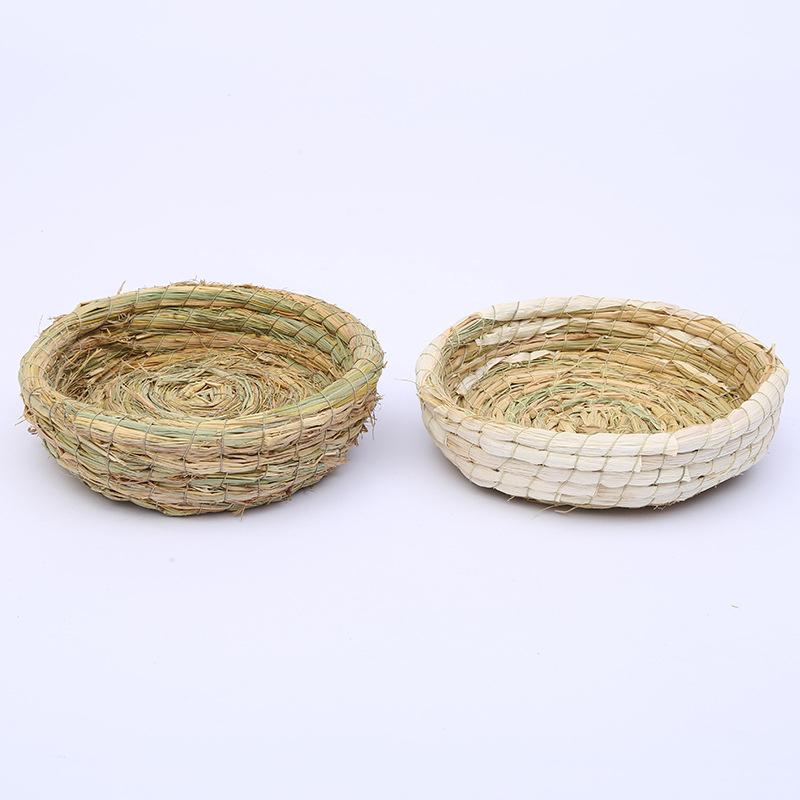 Rabbit Grass Chew Mat Hamster House Guinea Pig Cage Bed House Pad Pet Dog Cat