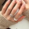 Medieval Zircon Twist Pearl Ring Sterling Silver Index Finger Ring Open Ring