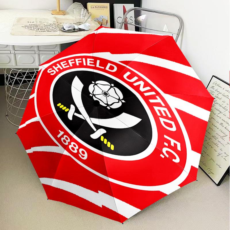 Global Football Club Sheff Umbrella 8-Frame for Travel, Camping, Casual Lightweight Portable Umbrella, Essential for Every Family Holidays Gift