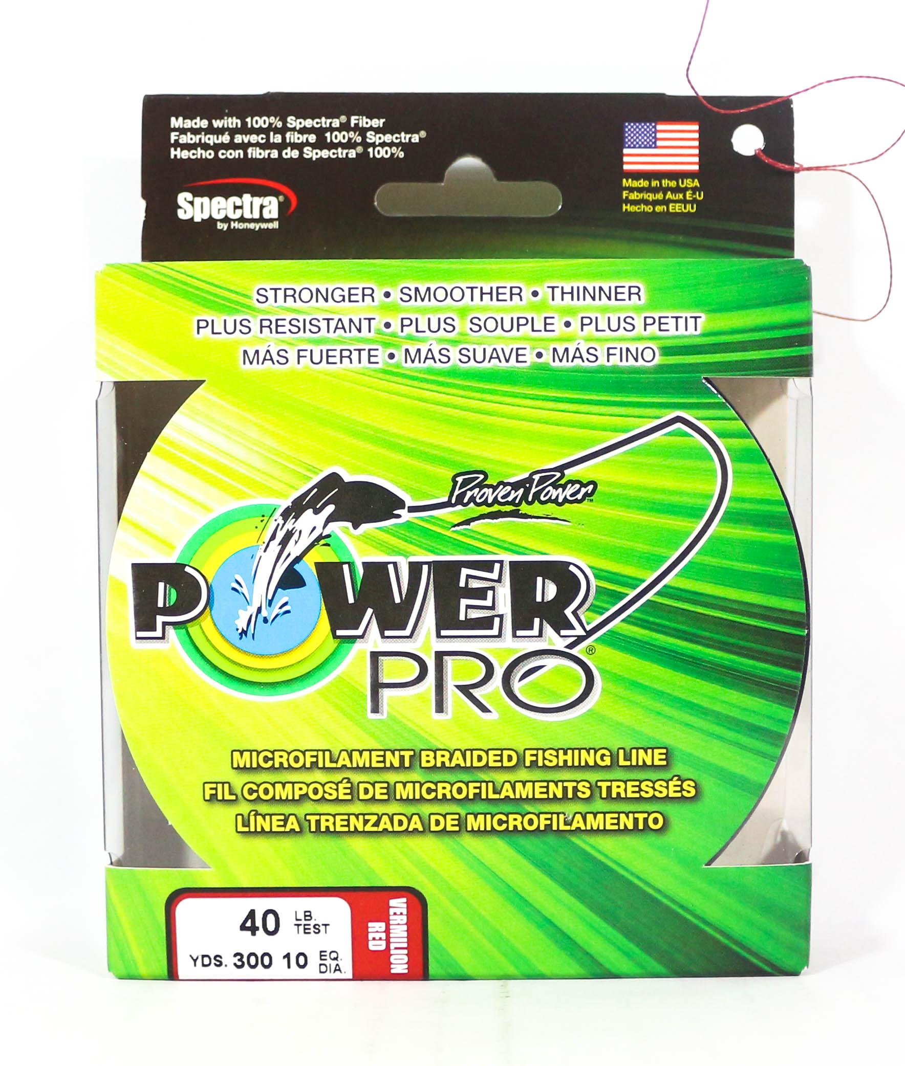 

Плетеный шнур Power Pro Spectra 40 фунтов на 300 ярдов, красный (4892) красный