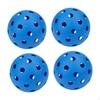 4 Pieces Pickleball Balls 2.91inch High Visibility Wear Resistant Pickle with 40 Holes for