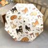 1 PC Automatic Folding Umbrella - Cute Dog Pattern, Portable & Foldable Design with 8 Ribs, Christmas Birthday Gifts