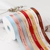 English Letter Floral Satin and Silk Ribbon for Bouquet, Gift Box, Cake Decoration