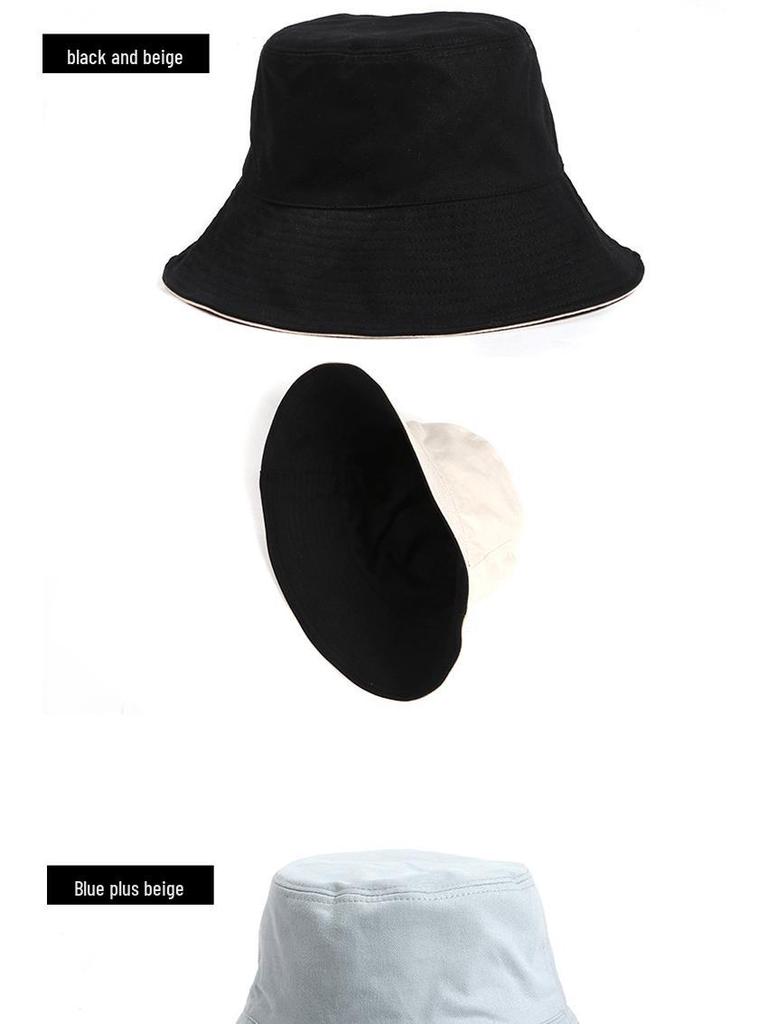 Damen Doppelseitiger Fischerhut: Sonnenschutz im koreanischen und japanischen Stil